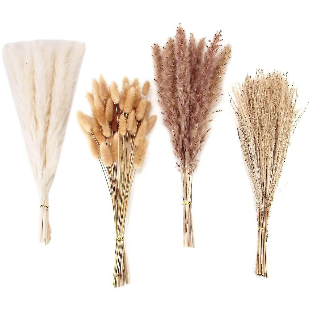100 db szárított pampas fű dekoráció csokor kompatibilis esküvői parti Boho Decor