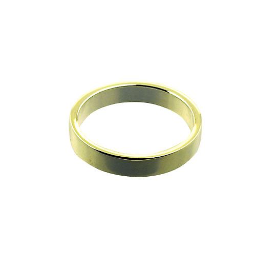 18ct Gold 4mm plain flat Wedding Ring Size S