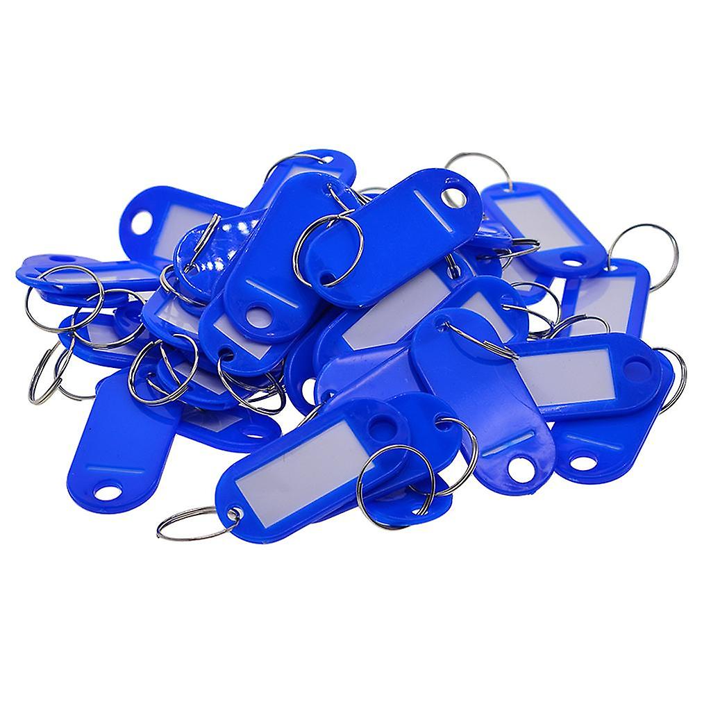 50pcs Removable Waterproof Key Tags ID Name Card Tags Mark Labels red