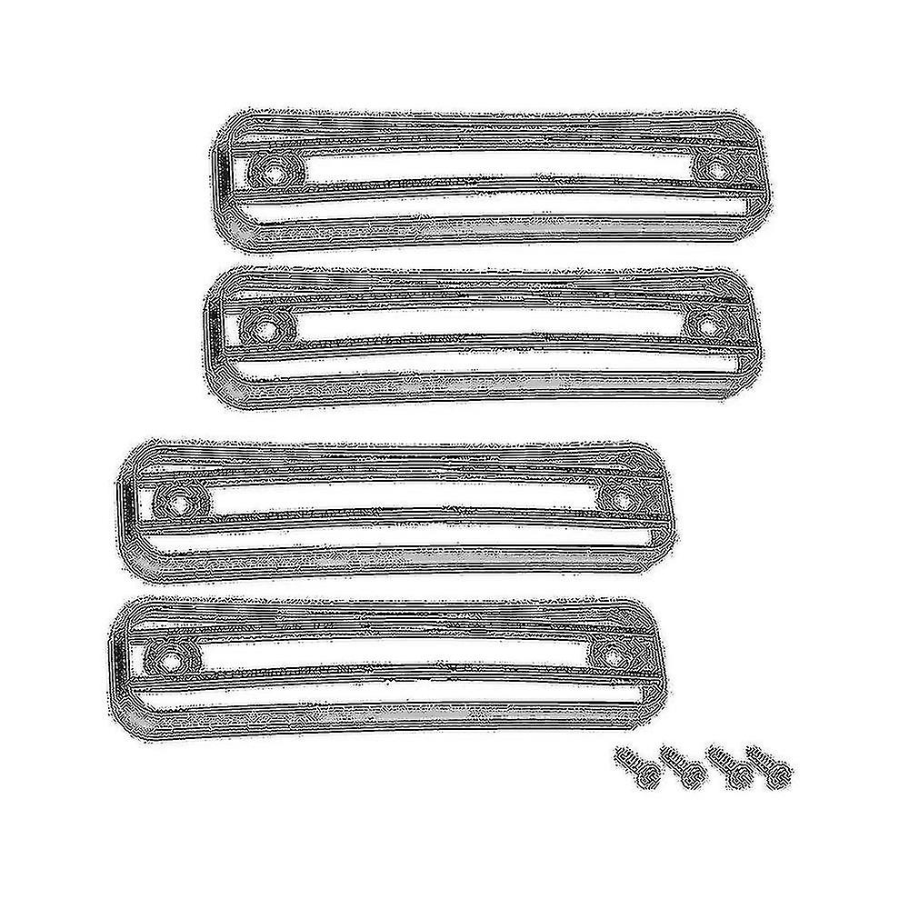 Side Marker Guard Trim Side Light Protector Cover For H2 2003-2009 Accessories - 4 Pack