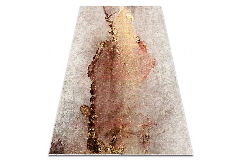 MIRO 52101.801 washing carpet Abstraction anti-slip - beige / gold