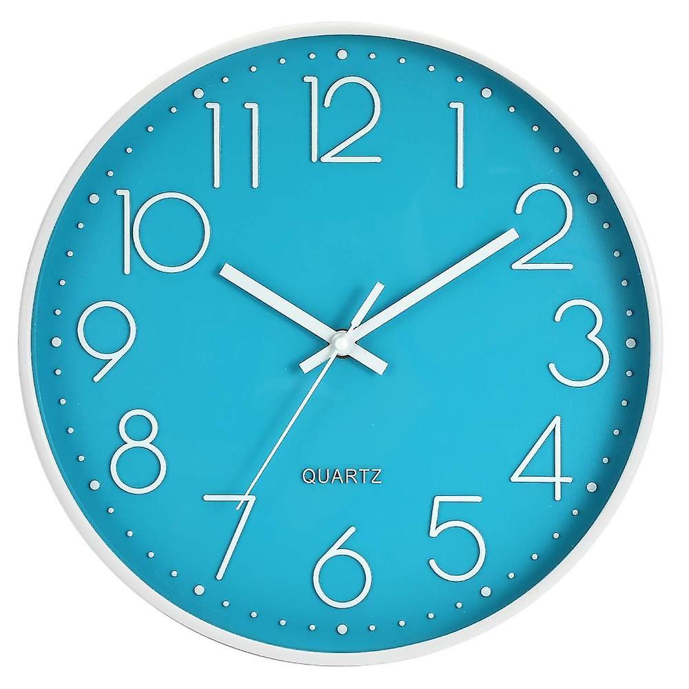 30cm Modern Quartz Silent Wall Clock With Second Hand No Ticking Analog Wall Clock