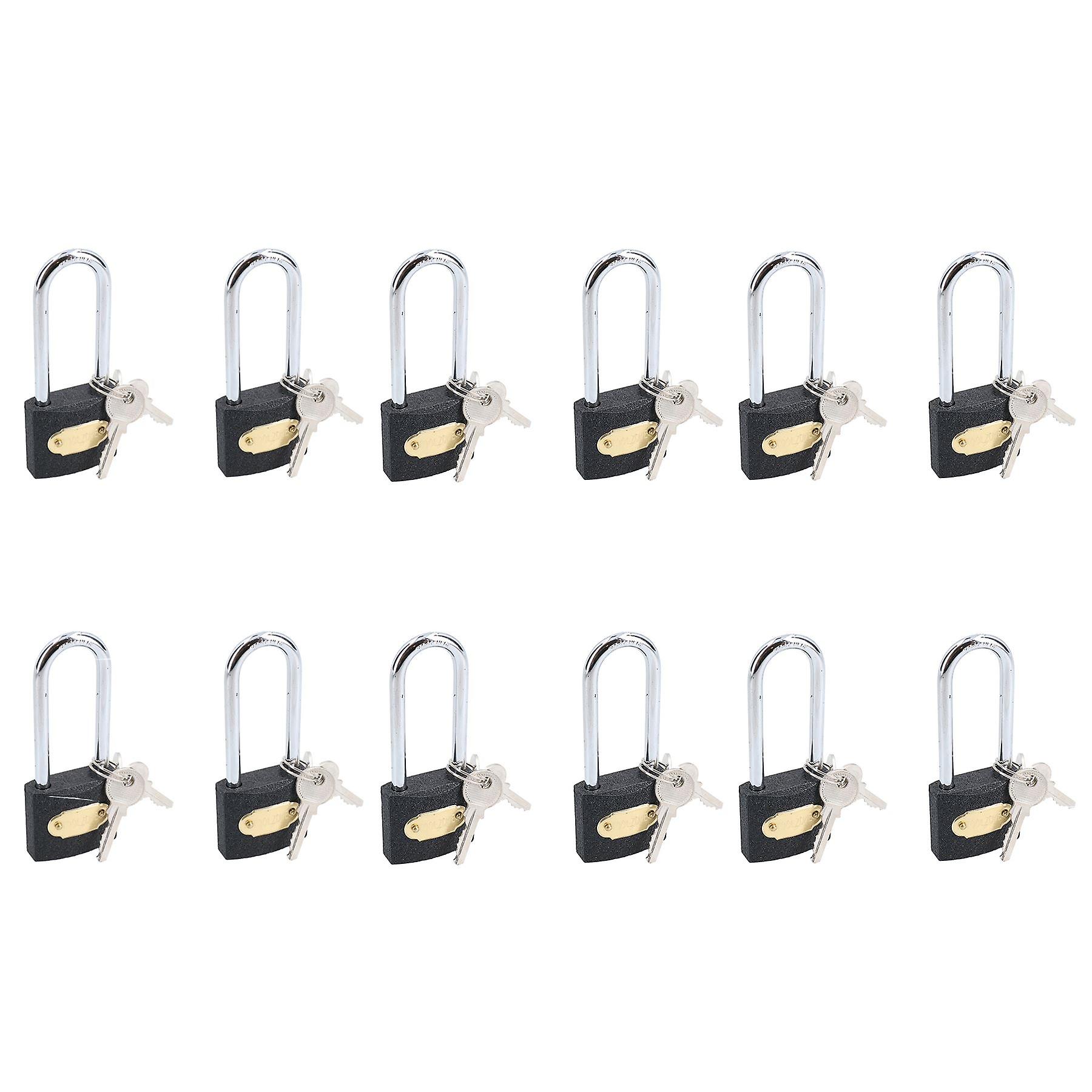 38mm Iron Padlock With Hardened Shackle Padlocks Shed Gate Lock x 12