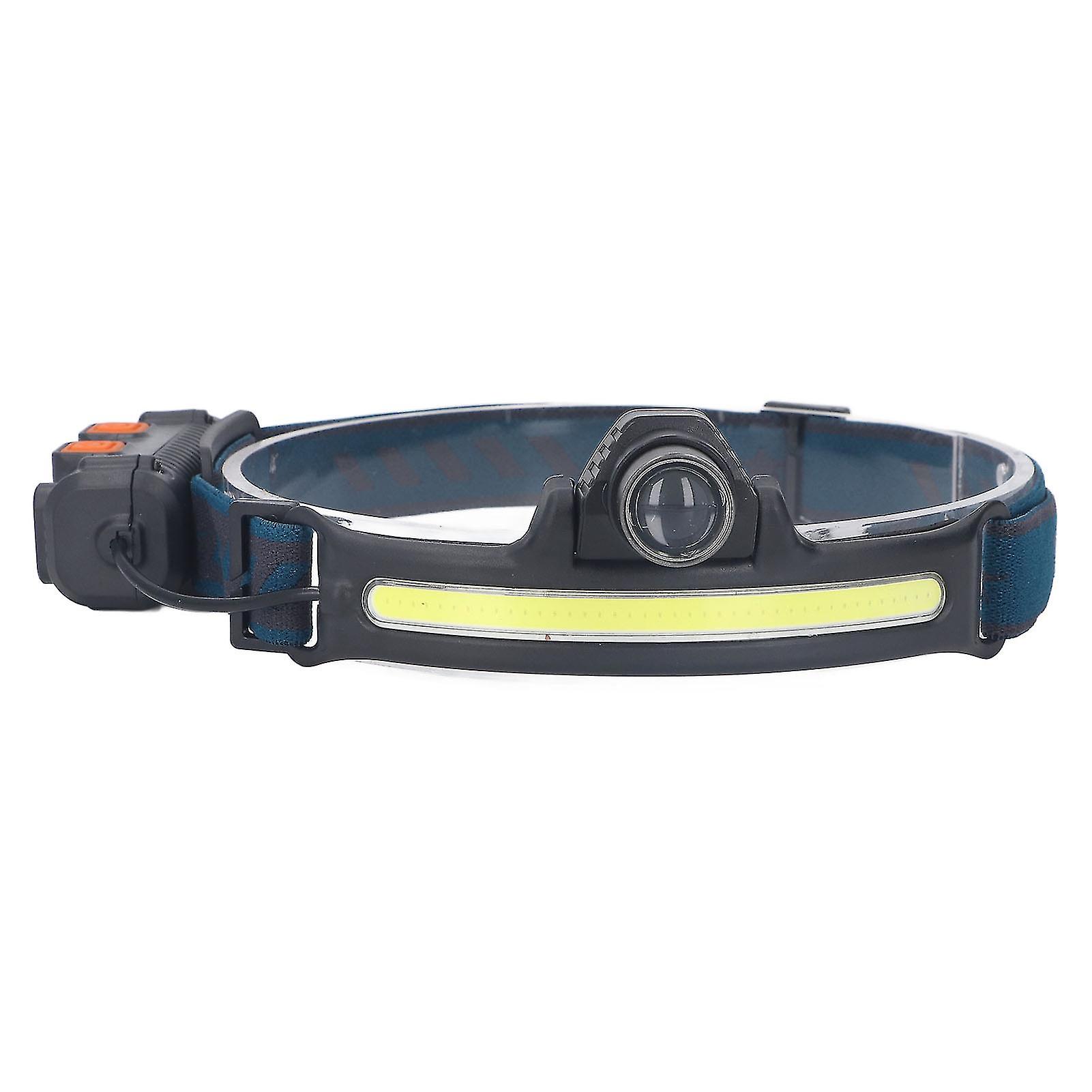 COB Flood Light Sensor Induction Headlamp Type C Charging Outdoor Fishing Work LED Head Lamp Light 