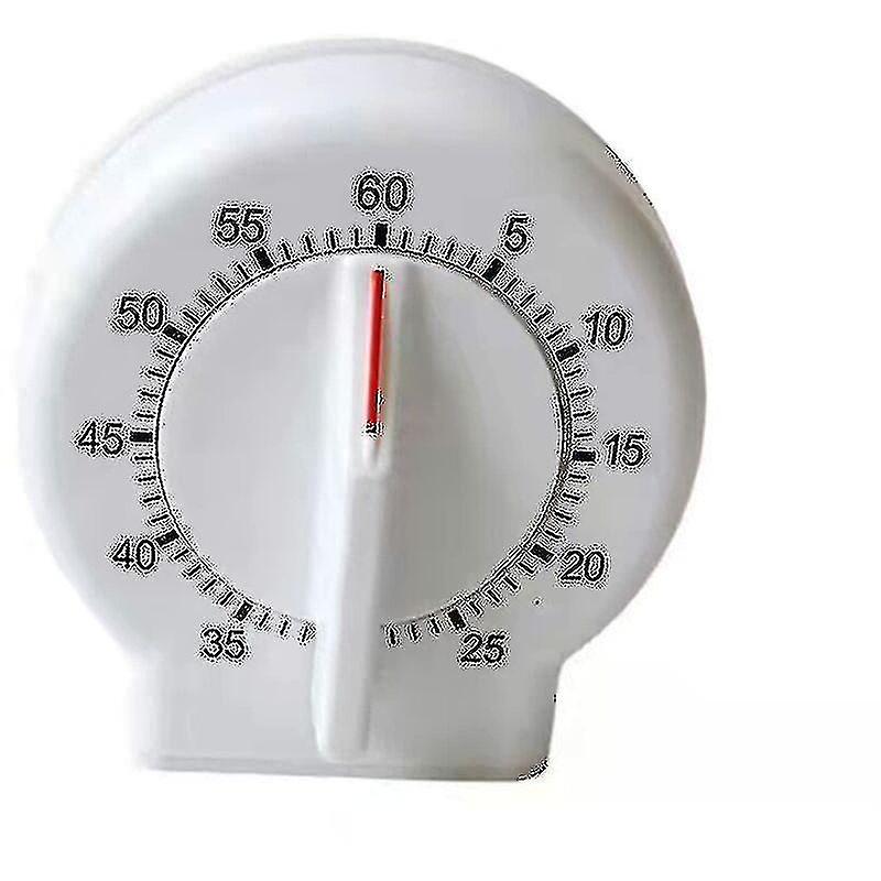 Kitchen Timer, Easy To Read 60 Minute Mechanical Timer (white)