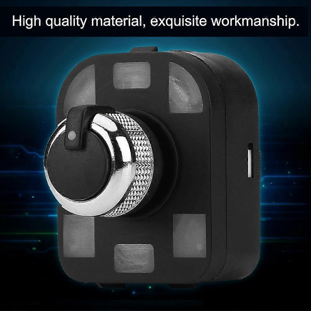 Black&amp;Chrome Car Rearview Mirror Switch Knob For A2 A3 A4 A6 4F0 959 565