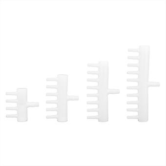 4PCS / Set Divisor de flujo de aire de tanque de peces Distribuidor Divisor de plástico para accesorios de acuario