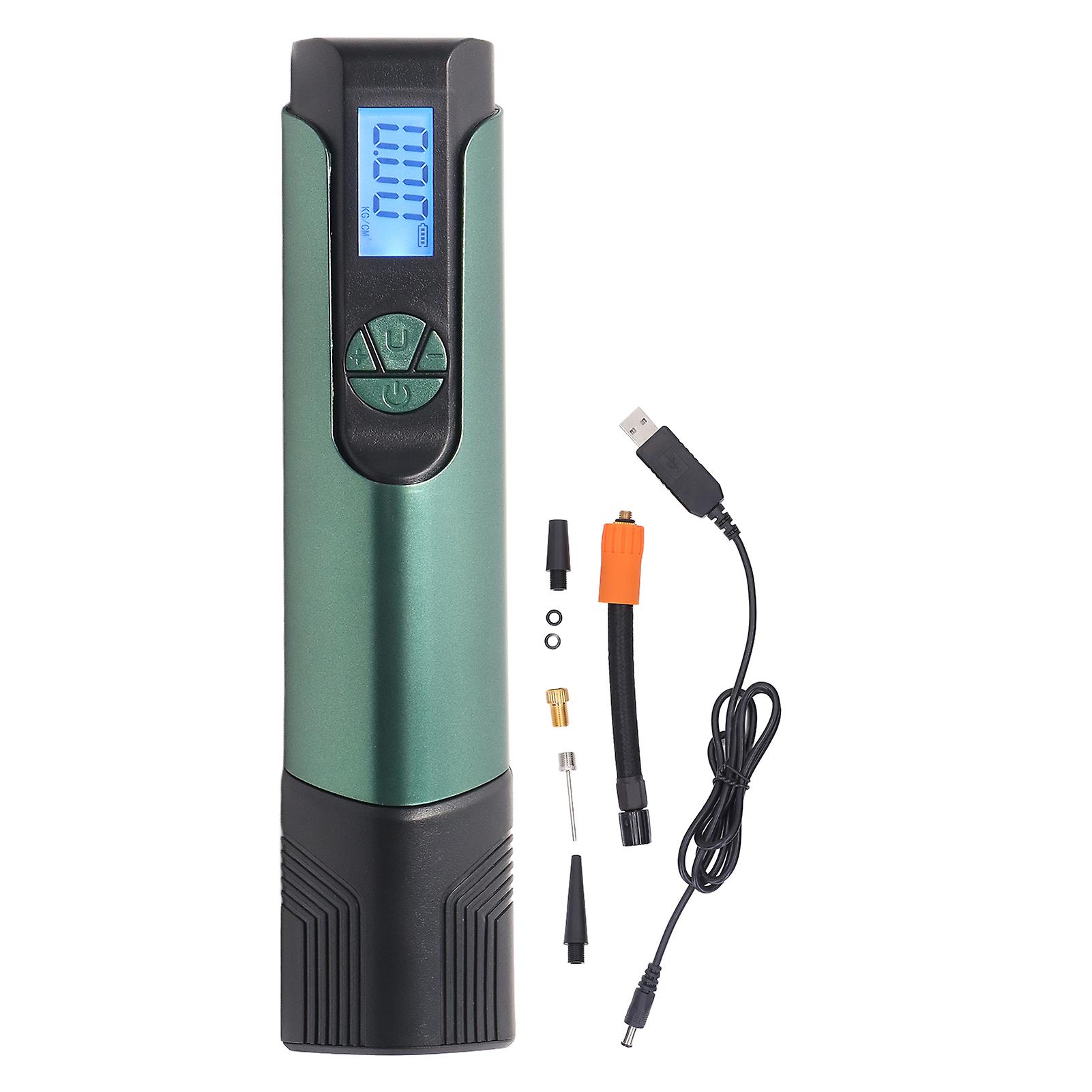 Electric Tire Pump Portable Cordless Handheld LCD Display Air Inflator with LED Light for Car 70W