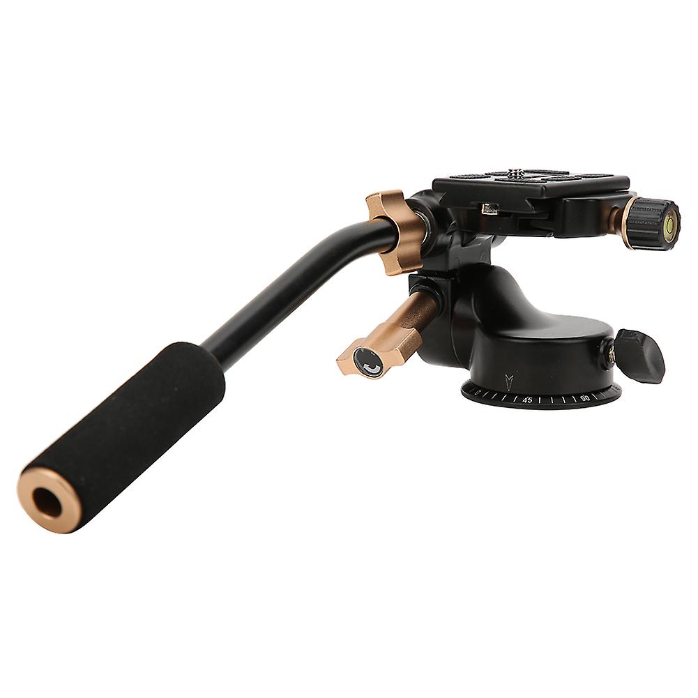 Durable Aluminum Pan Tripod Head with 3D Damping and Quick Release for Cameras