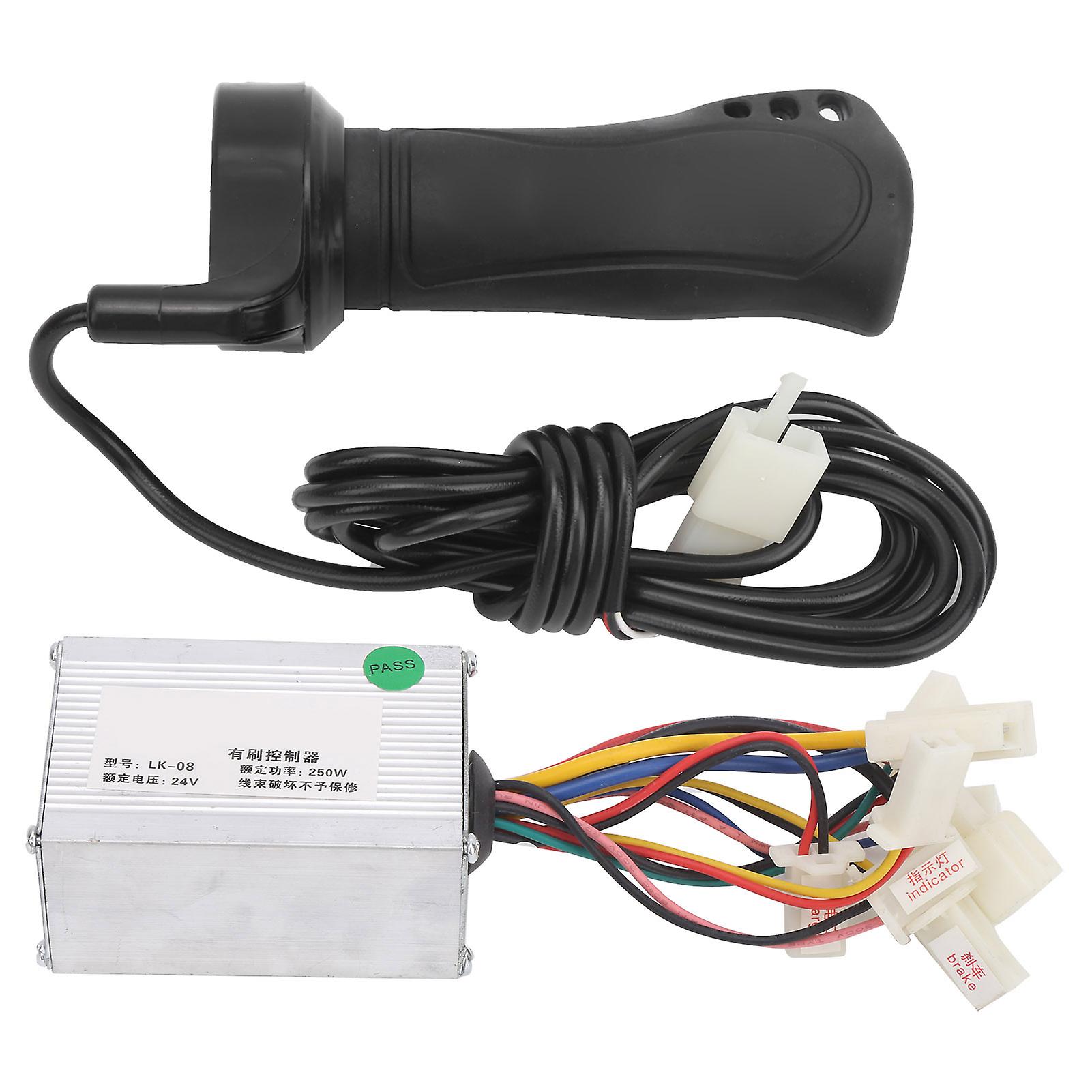 Elektroroller Controller Set 24V 250W Brushed Controller und EBike Griff Griffe