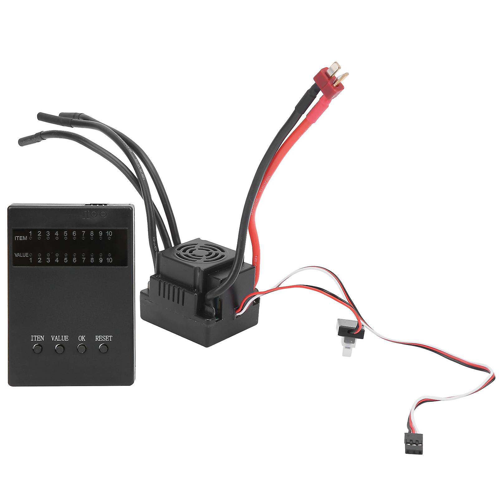 Waterproof 120A Remote Control Car Brushless ESC with Programming Card Set RC Accessory