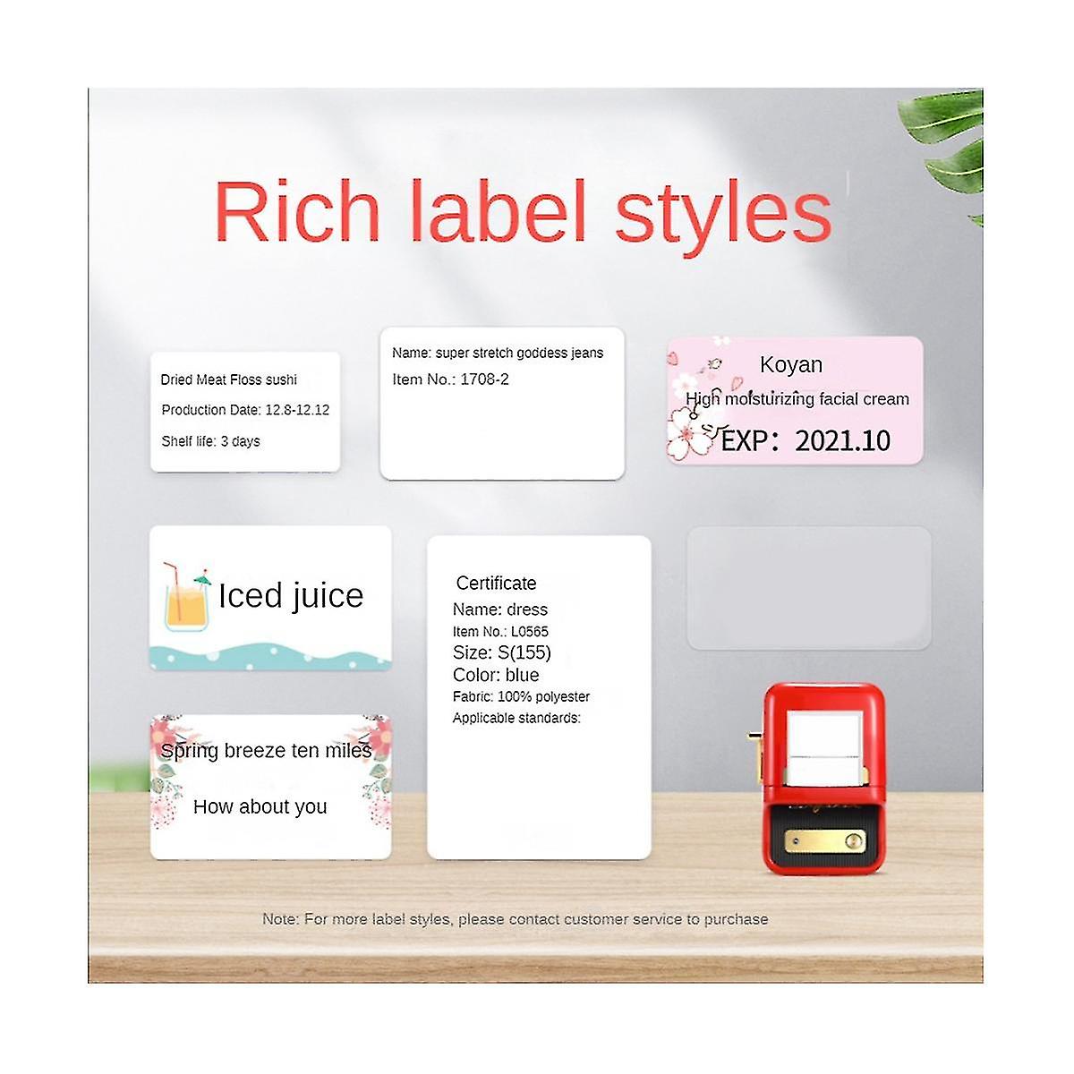 B21 Barcode Label Maker Wireless Thermal Printer For Office Commercial Pocket Mini Bluetooth Printe