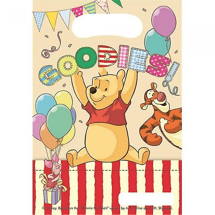 Nalle Puh Alfabet Kalasväskor (6-pack)