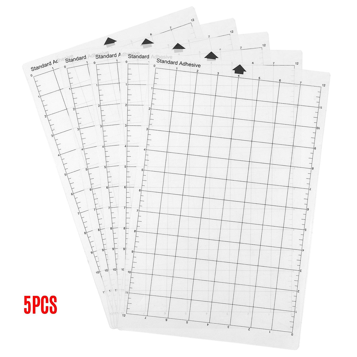 Replacement Cutting Mat Transparent Adhesive Cricut Mat Mat with Measuring Grid 8 by 12-Inch for Sil