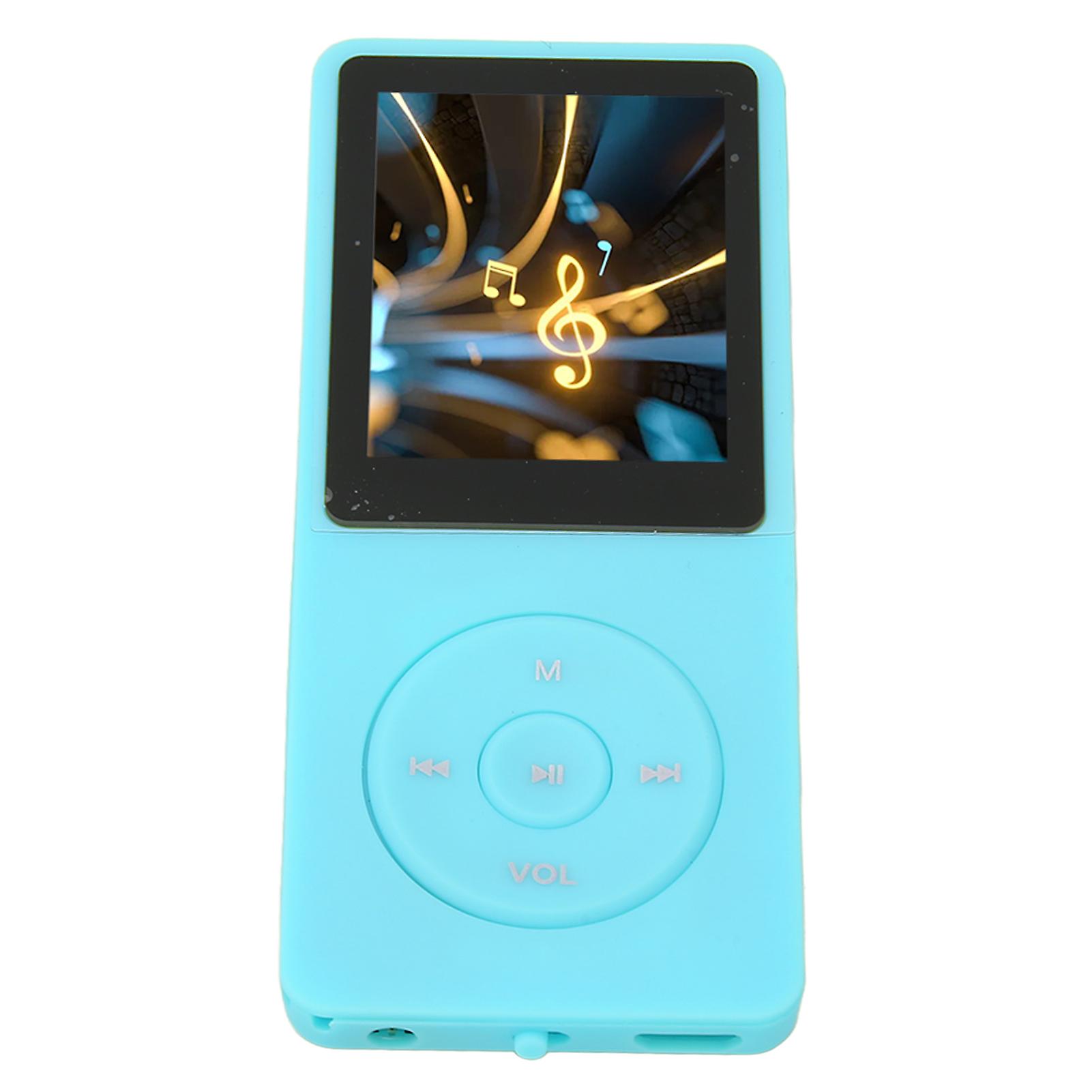 MP3 MP4 Player 1.8in Screen 8GB Memory 64GB Expandable 30 Hours Playback Multi Function Sports Music Player Blue 