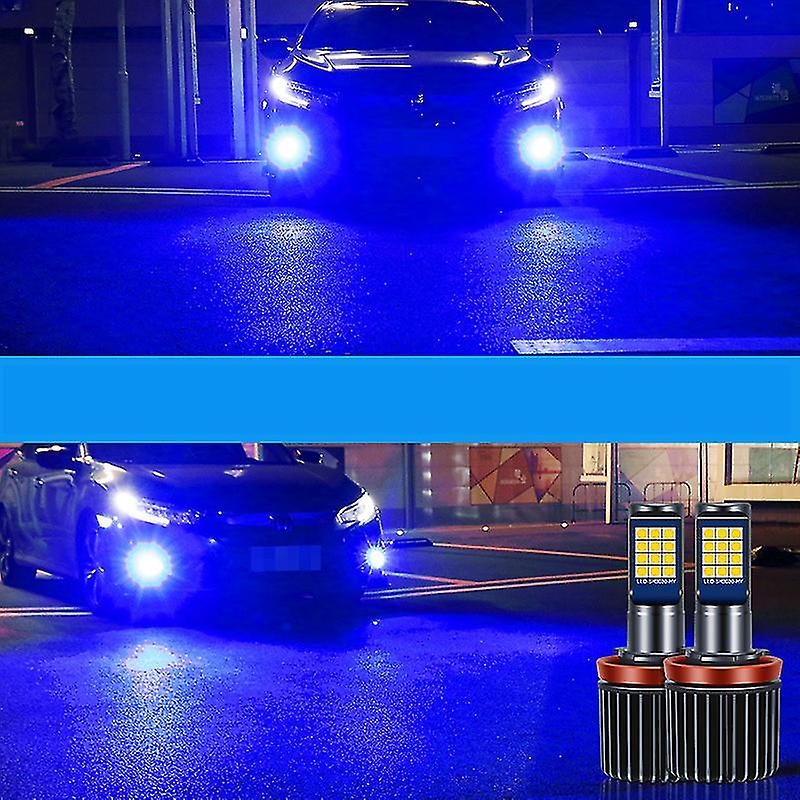 2pcs Led Bulb H8 H11 Auto Fog Light H3 H27 880 881 9005 Hb3 9006 Hb4 Lemon Green Car Lamp 1200lm 12v Drl Driving Running Lamp