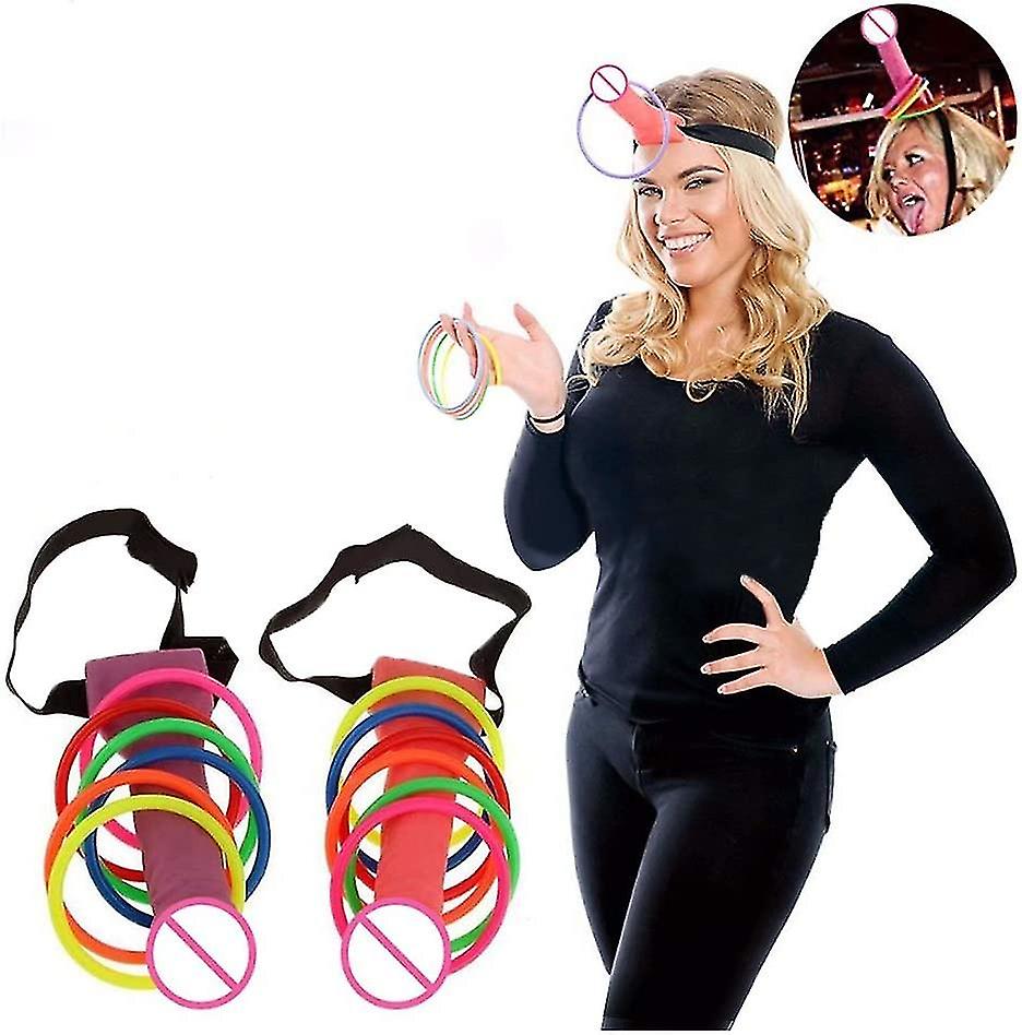 حزب خاتم إرم لعبة الدجاجة الدعامة حزب لعبة الدعائم حلقة هوب إرم لعبة للبالغين فتاة ليلة العروس مضحك البلاستيك القذف خواتم