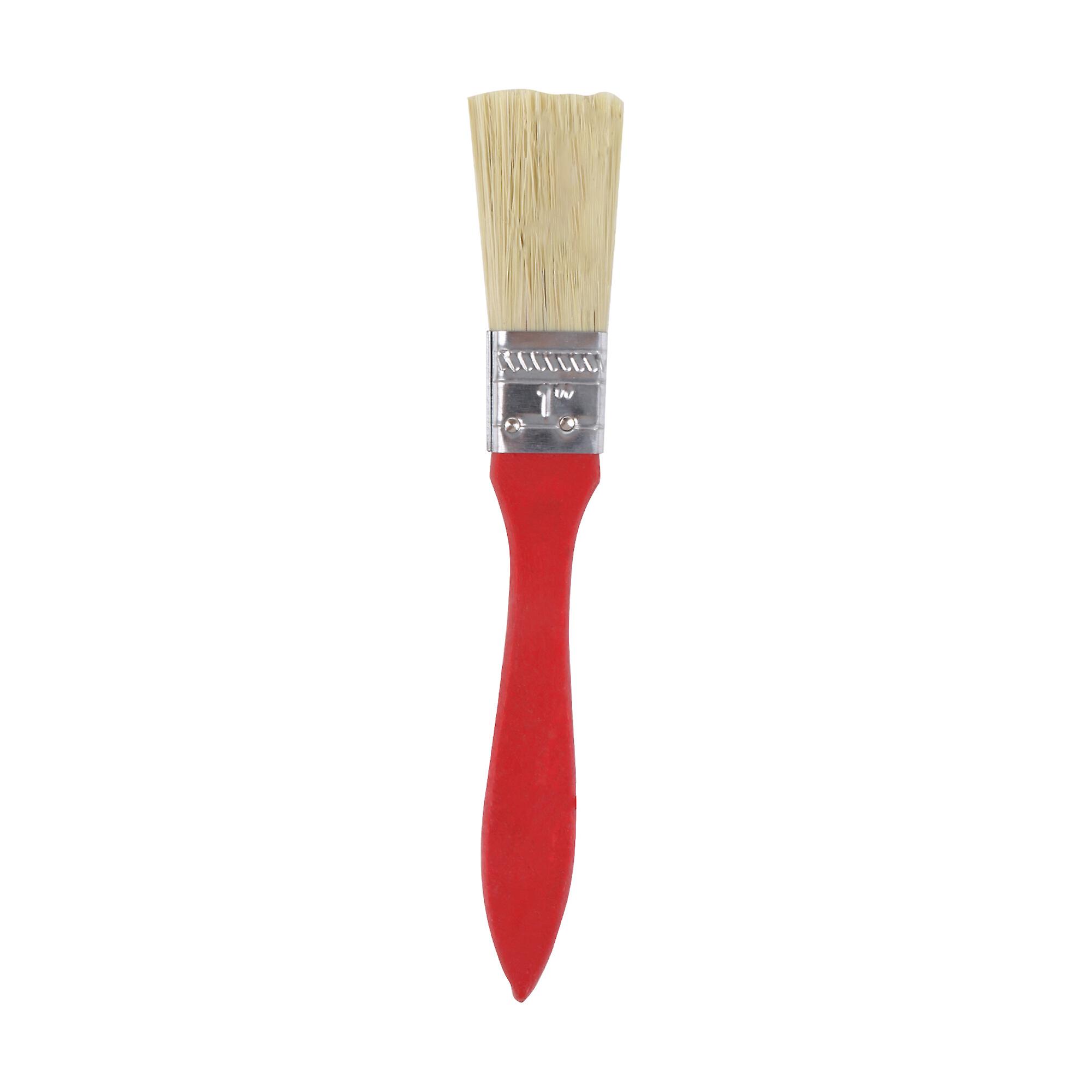 Professional Flat Paint Brush for Acrylic 1 Inch Width w/ Wooden Handle