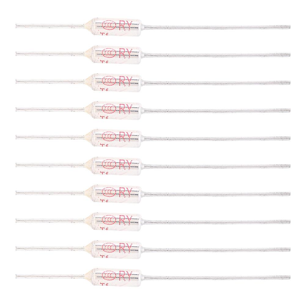 10pcs Thermal Fuse 250VAC 10A Metal Shell Temperature Cutoff TF 72-250℃ High Sensitivity Overheat Protection Safety Device