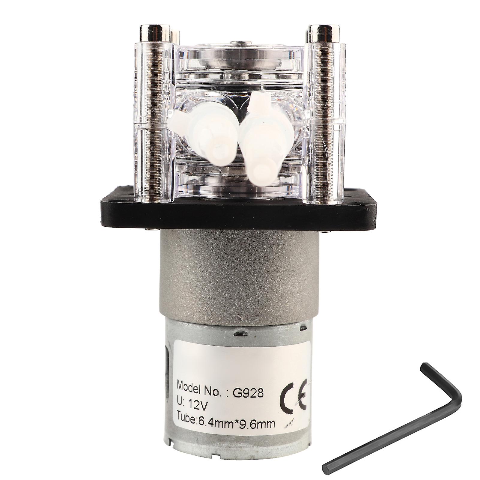DC 12V High Flow Peristaltic Pump Vacuum Tube for Aquarium Water Analysis Lab