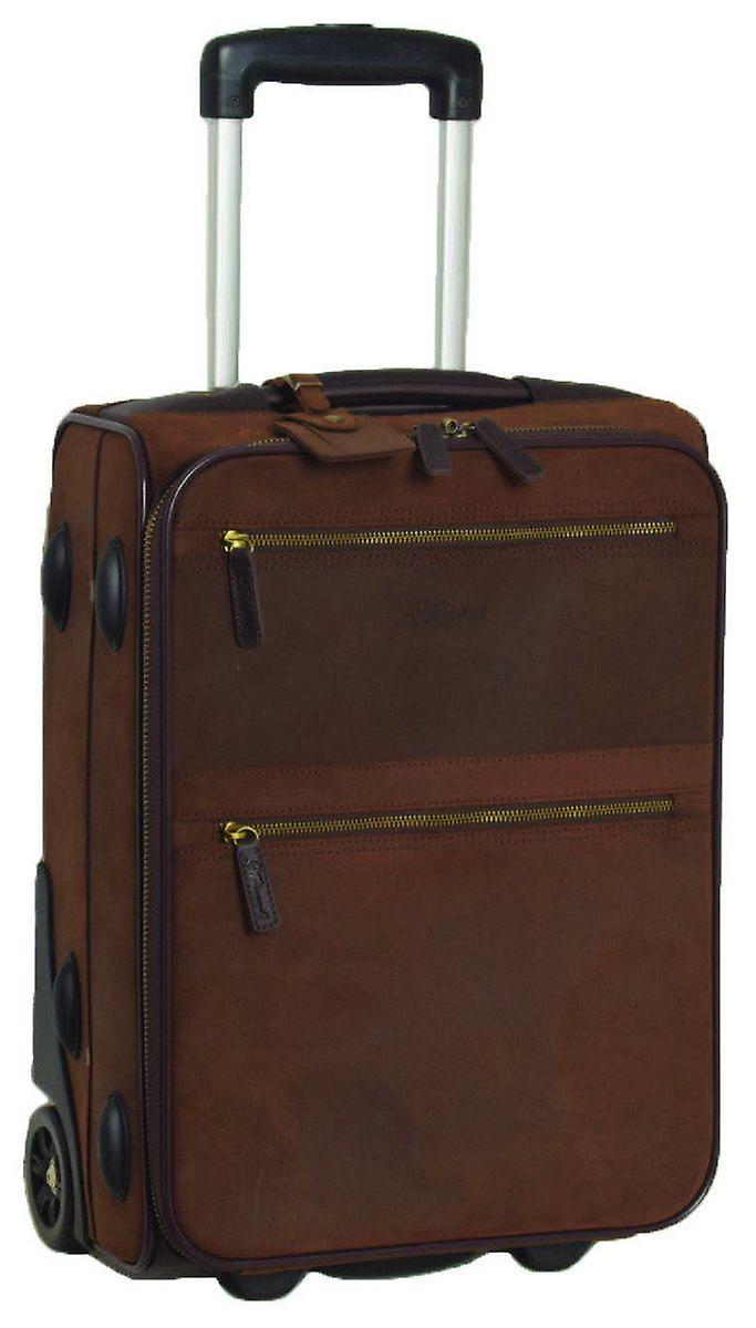Ashwood Leather Cabin Trolley - Tornado Brown