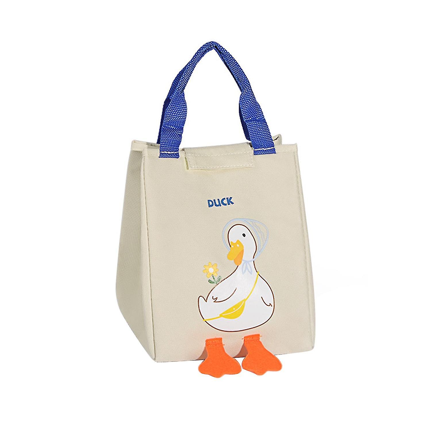 Lunch Bag Large Capacity Foldable Fastener Tape Closure Leakproof Multi-function Thermal Insulation