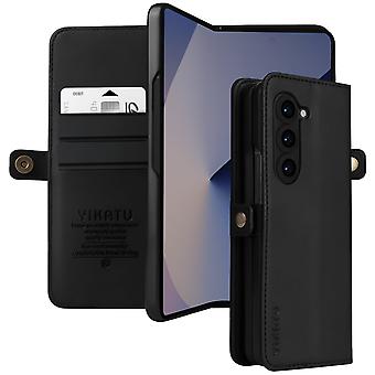 Case for Z Fold 6 Multifunction Flip Cover with Magnetic Tab, Black