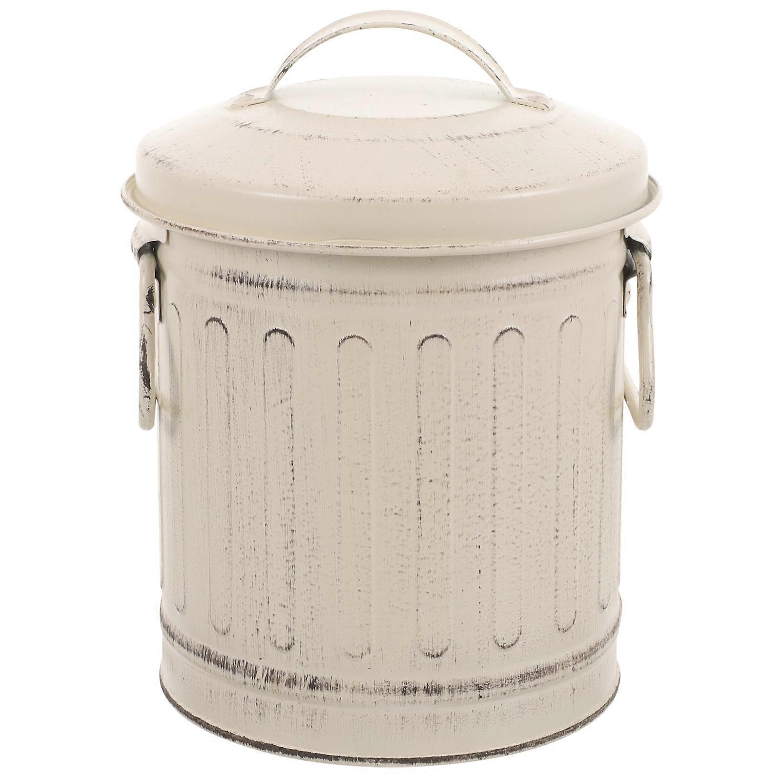 Fireplace Ash Bucket Metal Ash Bucket with Lid Metal Storage Bucket Home Ash Bucket