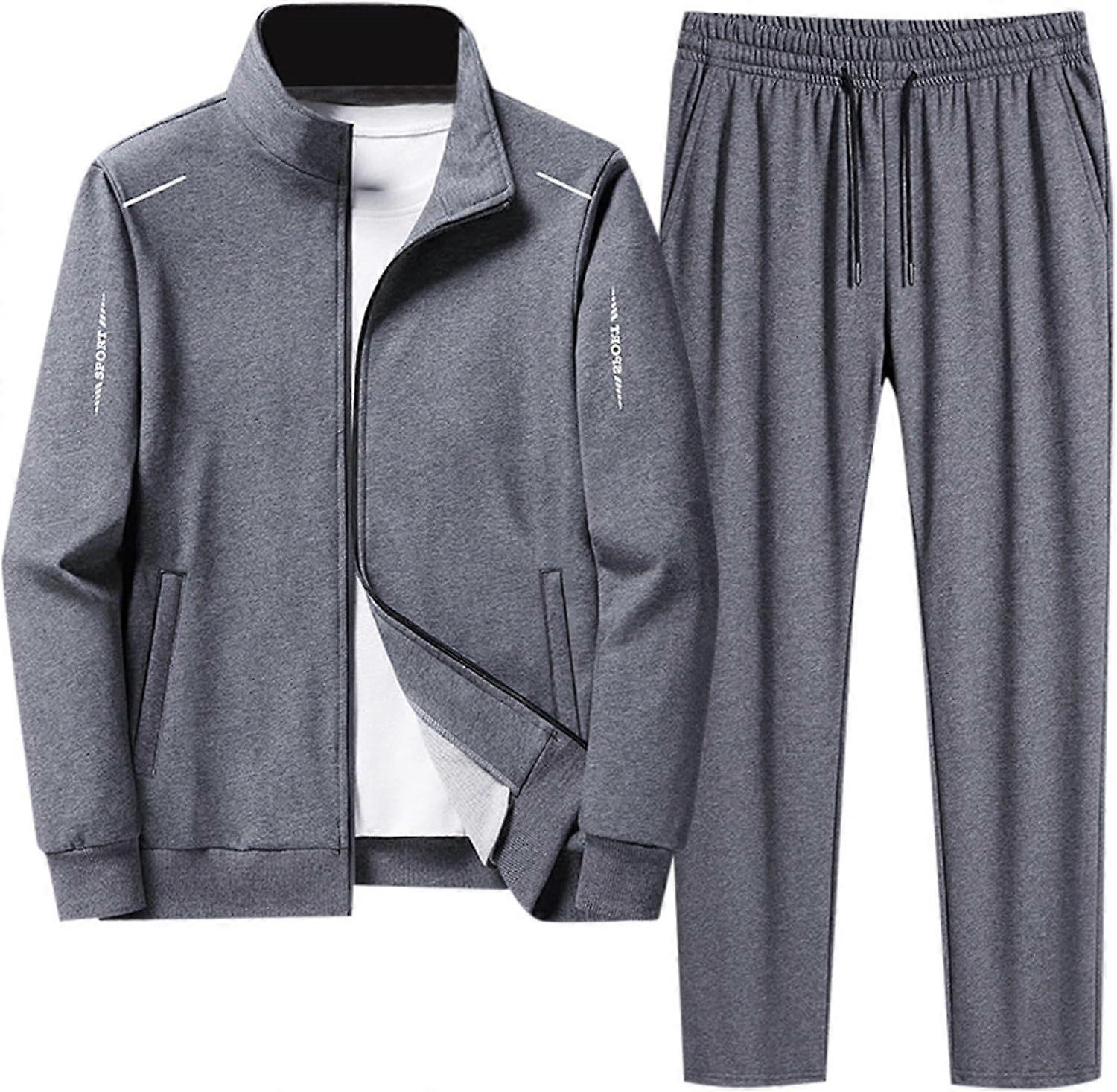 Herr Träningsoveraller Herr Jacka Träningsoverall Casual Sportdräkt Herr Set Höst Vinter Två Delar Herr Sportkläder Plus Size Byxor