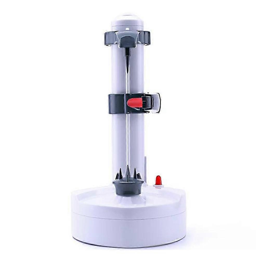 Multifunction Electric Peeler for Fruit Automatic Stainless Steel Peeler Kitchen Potato Cutter Machine-White