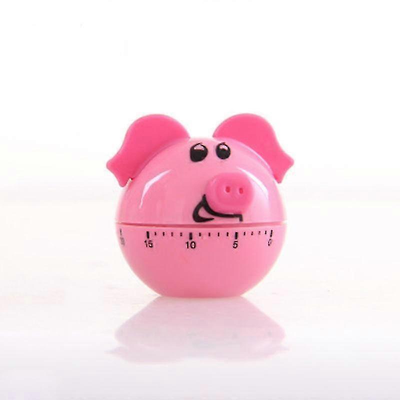 Mechanical Kitchen Timer Cartoon Pig Cute Shape Hour Meter Countdown Alarm Clock,suitable For Baking And Kitchen,learning