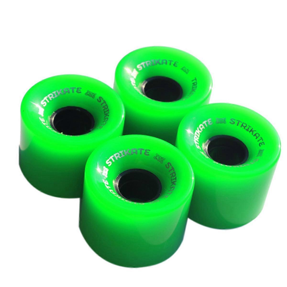 4Pcs/Set 60X45mm Cruiser Skateboard Wheels PU Wheels Long Board Cruiser Wheels,Green