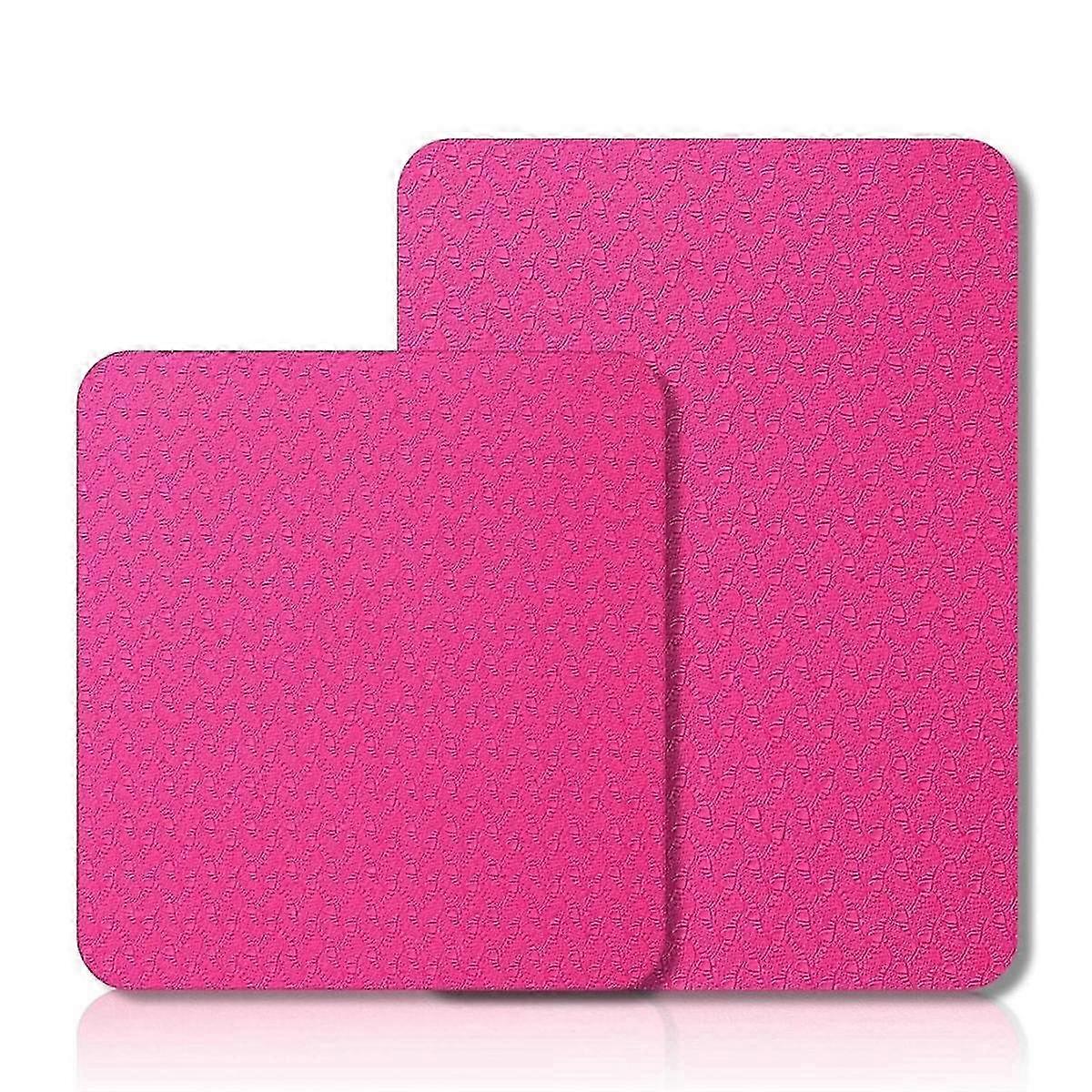 2pcs Sewing Machine Muffling Mat Pedal Mat Sewing Machine Mat Reduce Vibrations Noise No Slip Rose Red