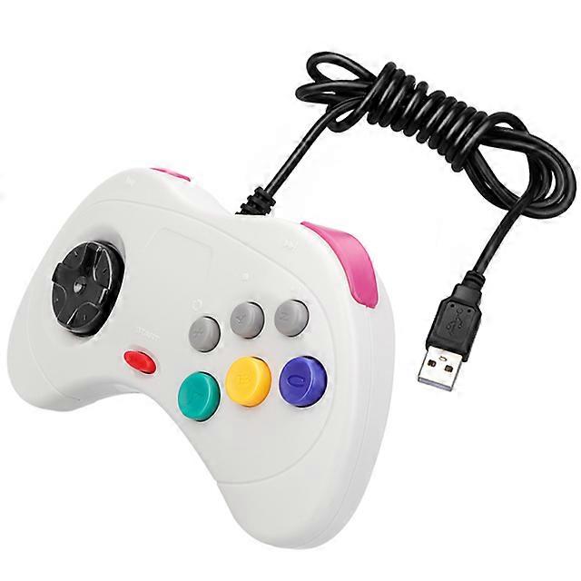 USB Classic Game Controller Gamepad Joypad Wired Gamepads  For Sega Saturn System Style for PC