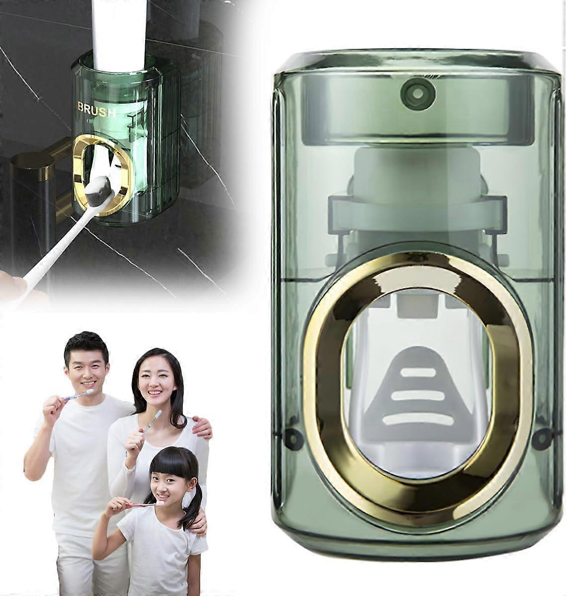 Light Luxury Toothpaste Squeezer, Automatic Toothpaste Dispenser,for Adult Kid, Touchless Household Non-punching Wall Mounted for Home
