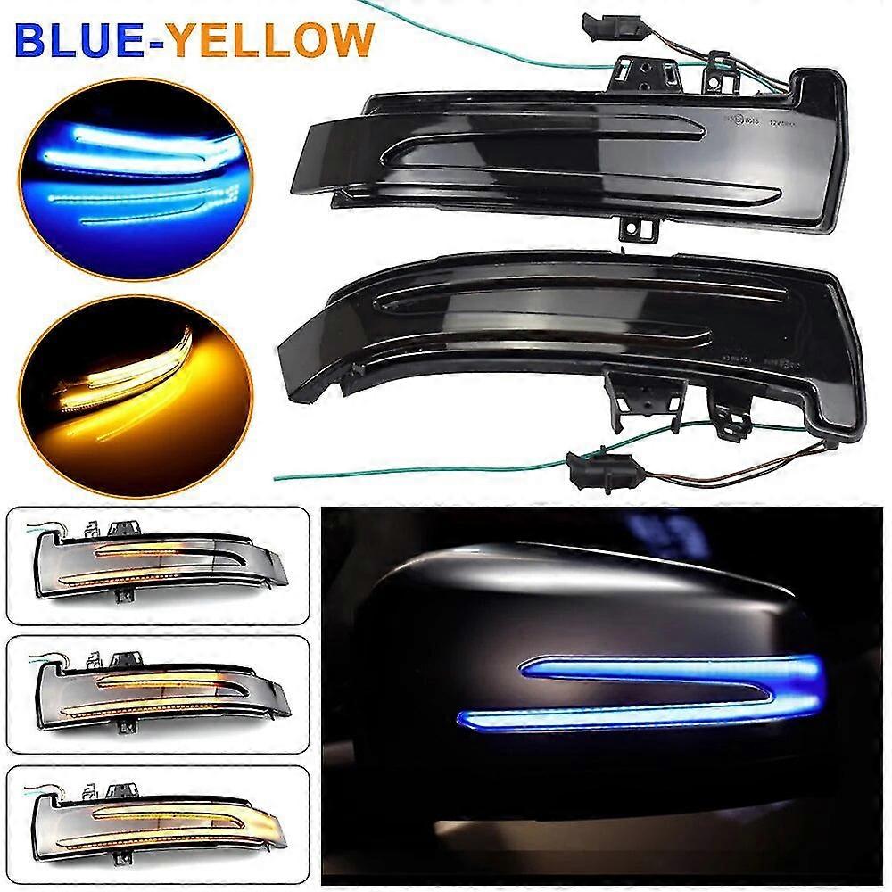 2pcs Dynamic Turn Signal Led Light Side Mirror Indicator For Mercedes Benz W204 Cla A B C E S Gla Glk Cls Class W176 W212