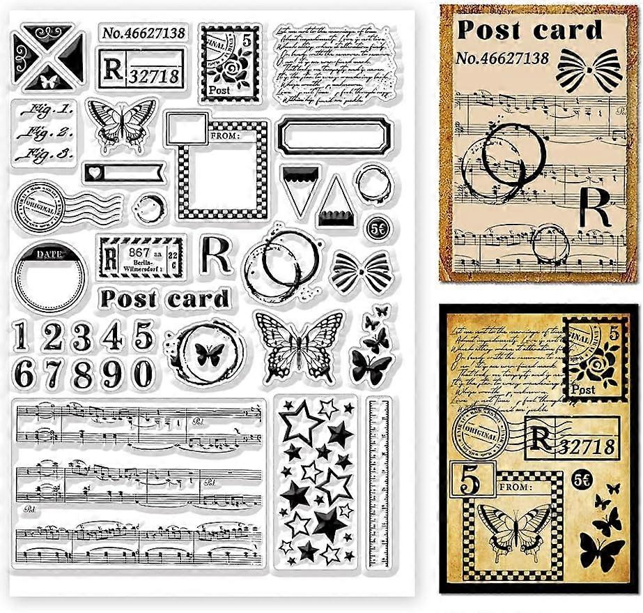 1Sheet Postage Silicone Clear Stamp Seals