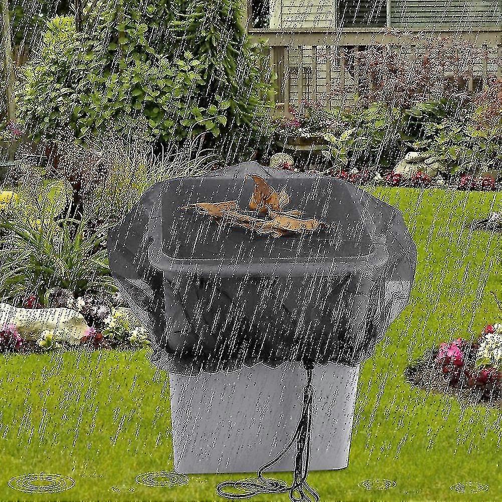 屋外ガーデンレインバレル水収集バケツタンク用メッシュカバーネット