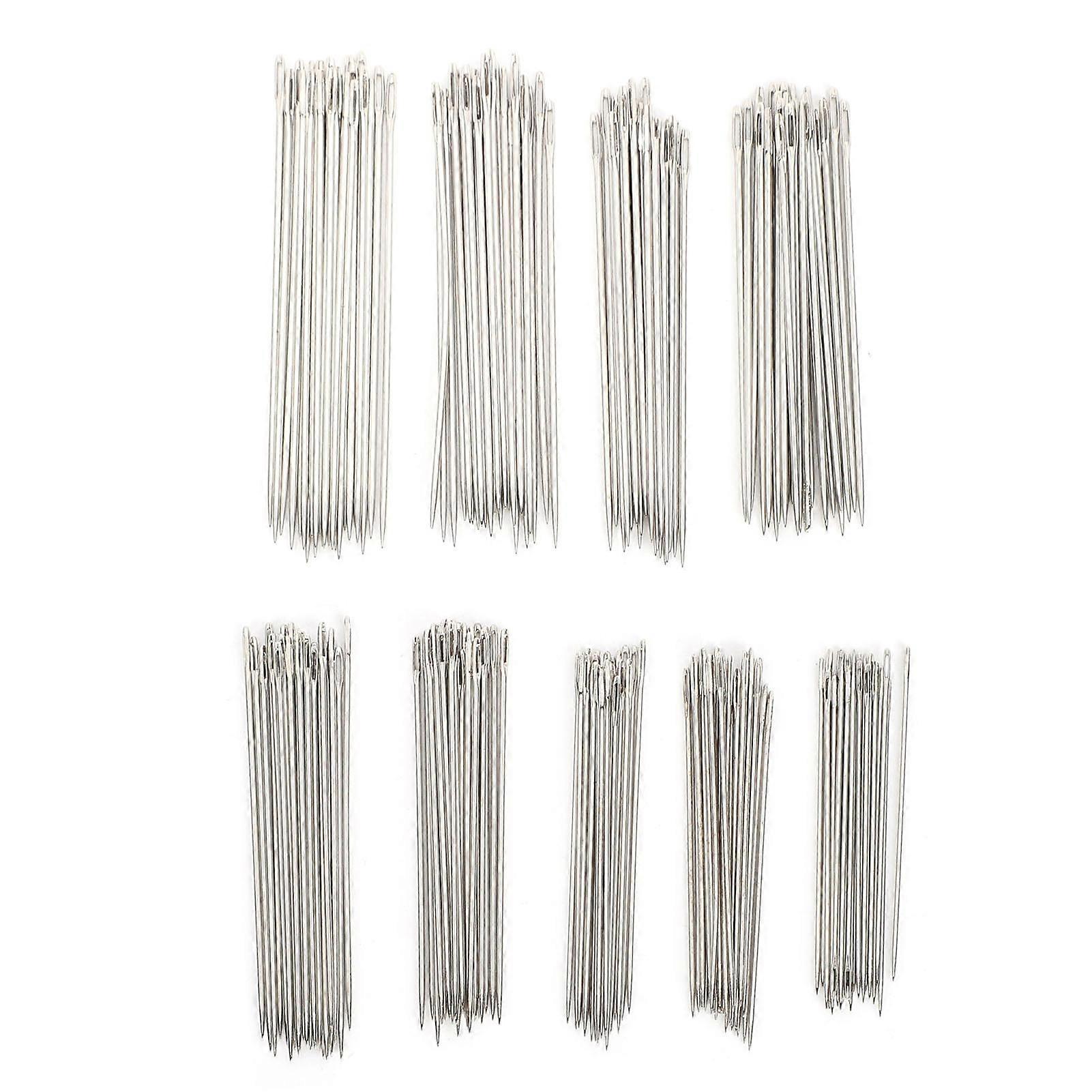 216 Pcs Aiguilles À Coudre En Acier Inoxydable Broderie HandStitching Couette Réparation Ménage DIY (C # Grand Trou (C1 / C2 / C3 / C4 / C5 / C6 / C7 / C8 / C9) )