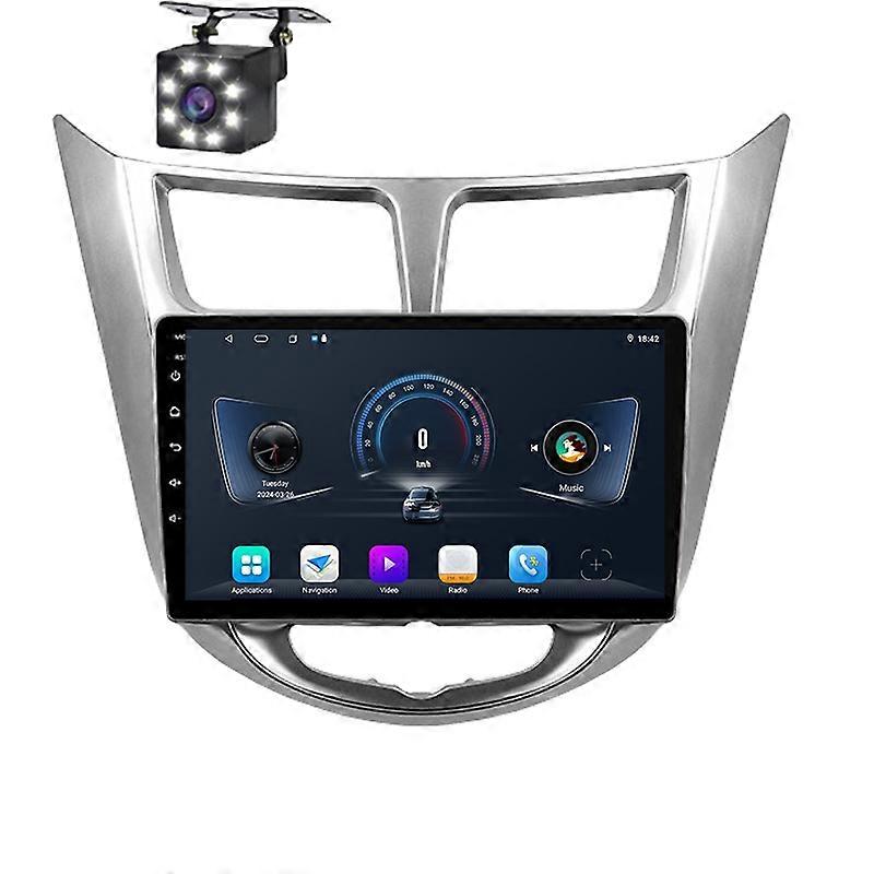 Car Radio Android 14 For Hyundai Solaris Verna Accent 1 2010-2016 Auto Player Stereo