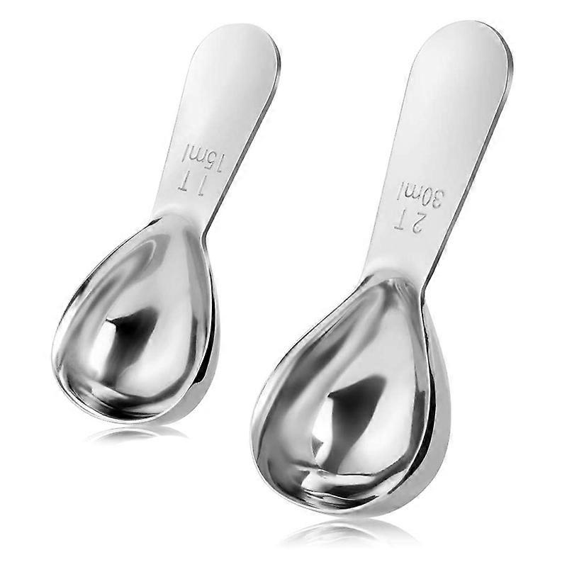 Coffee Scoop, Set Of 2 Stainless Steel Coffee Spoons Coffee Scoops Tablespoon Measure Spoon Tablesp