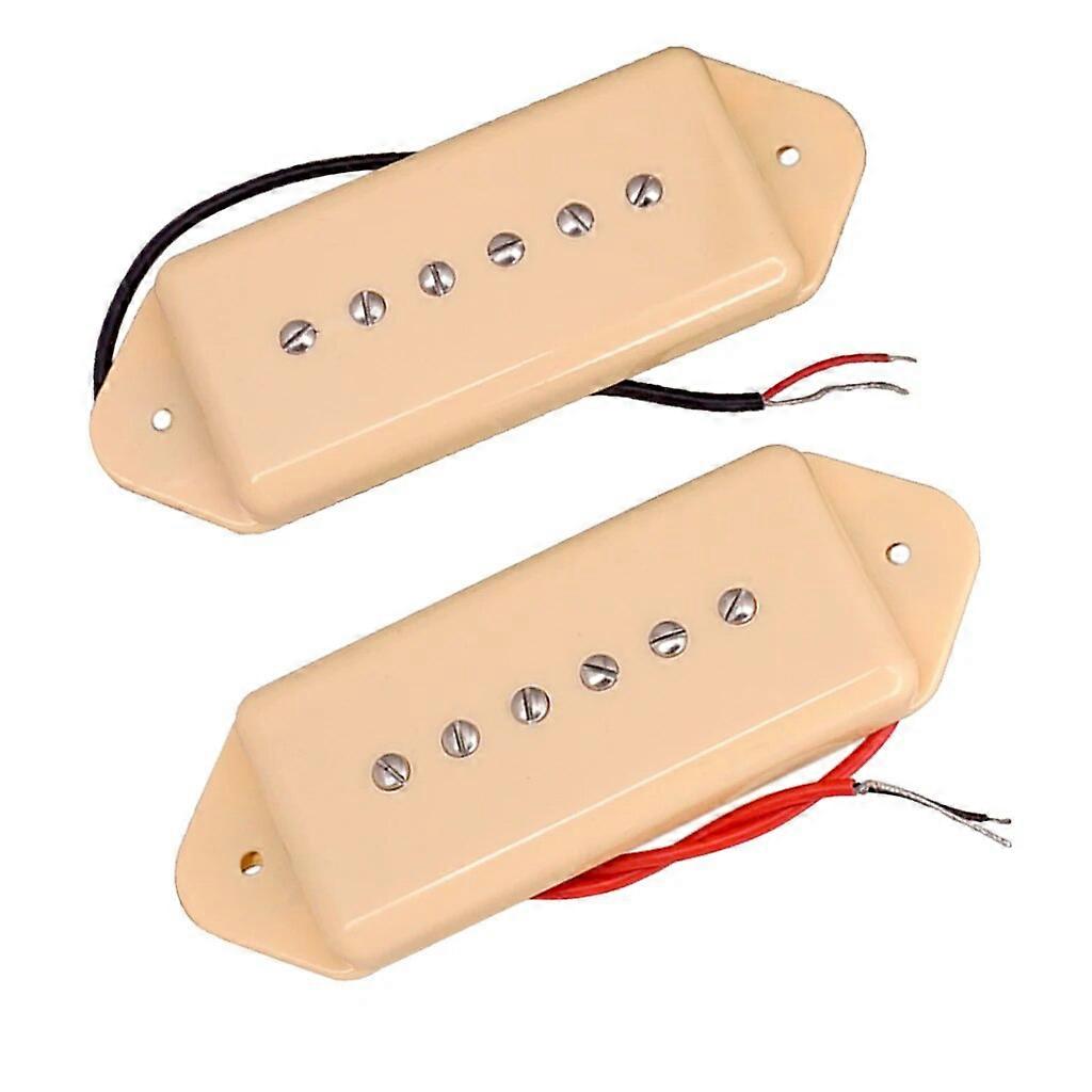 Single Coil P90 Dog Ear Pickups Neck & Bridge för elgitarr