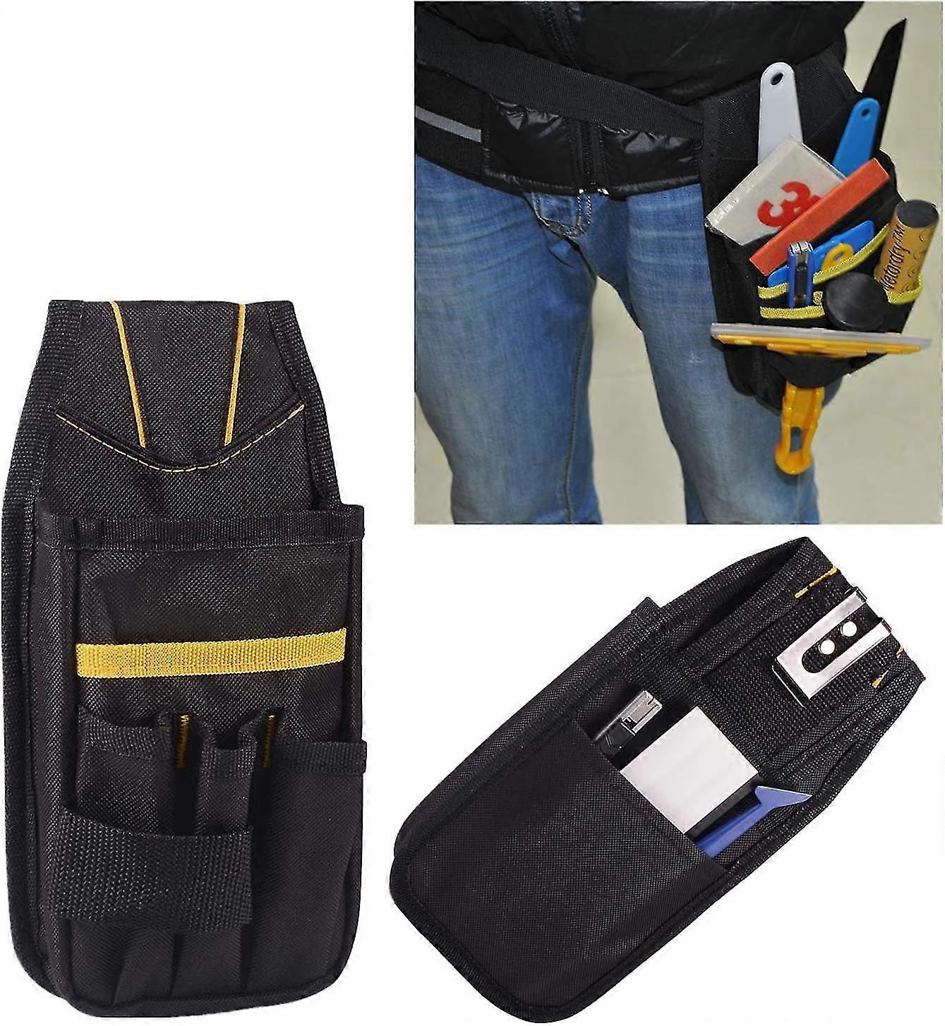Tool Belt, Tool Pouch, Small Tool Bag With Adjustable Nylon Belt, Raincoats For Technician, Builder, Maintenance Technician, Family 13*25cm