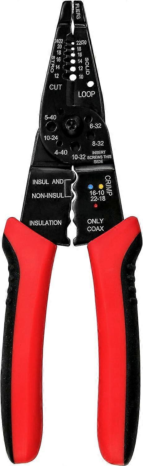 Wire Stripper Cutter Wire Stripping Tool - 8 Inch, Multi-Function Hand ToolProfessional Handle Design And Refined Craftsmanship.,2024 Ping