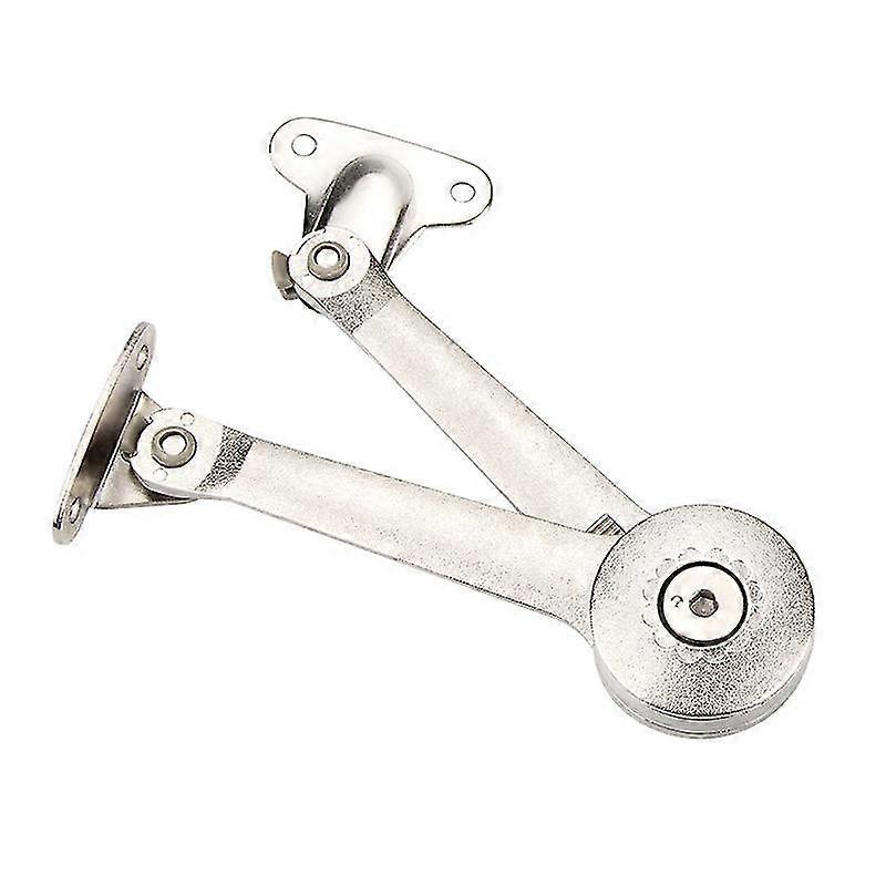 1pc,  Soft Close Lid Support Hinges With Screws & Hex Key, Satin Nickel Drop Down Hinges Support 40lb, Folding Lid Stay Hinges For Kitchen Door Cabine