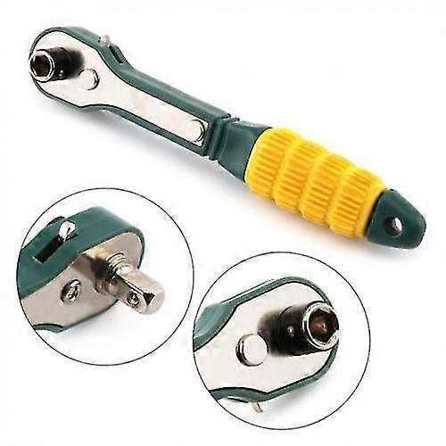Yellow Green Mini Quick Ratchet Wrench
