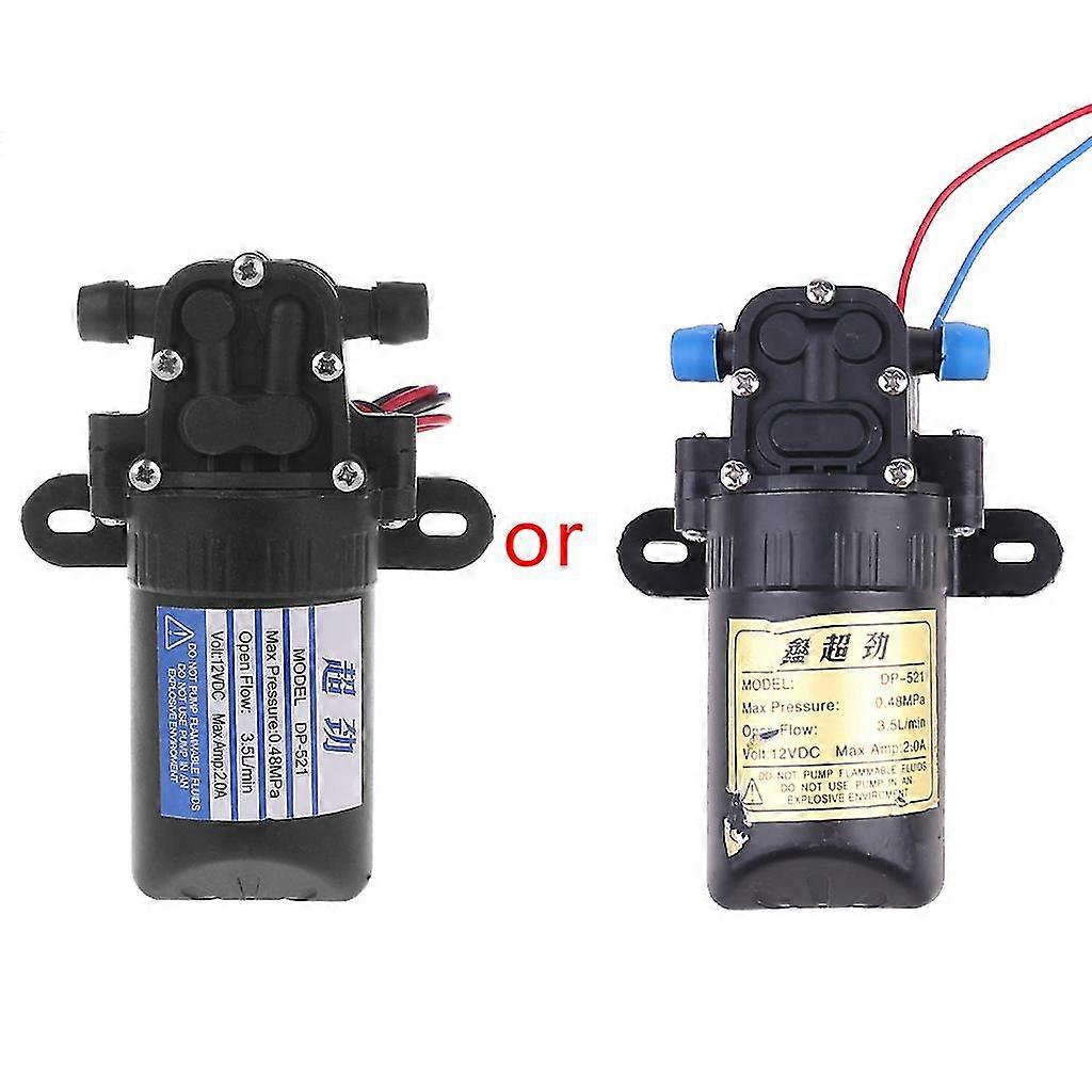 Dc 12v 3.5l/min 0.48mpa 70 Psi Diaphragm High Pressure Self Priming Water Pump