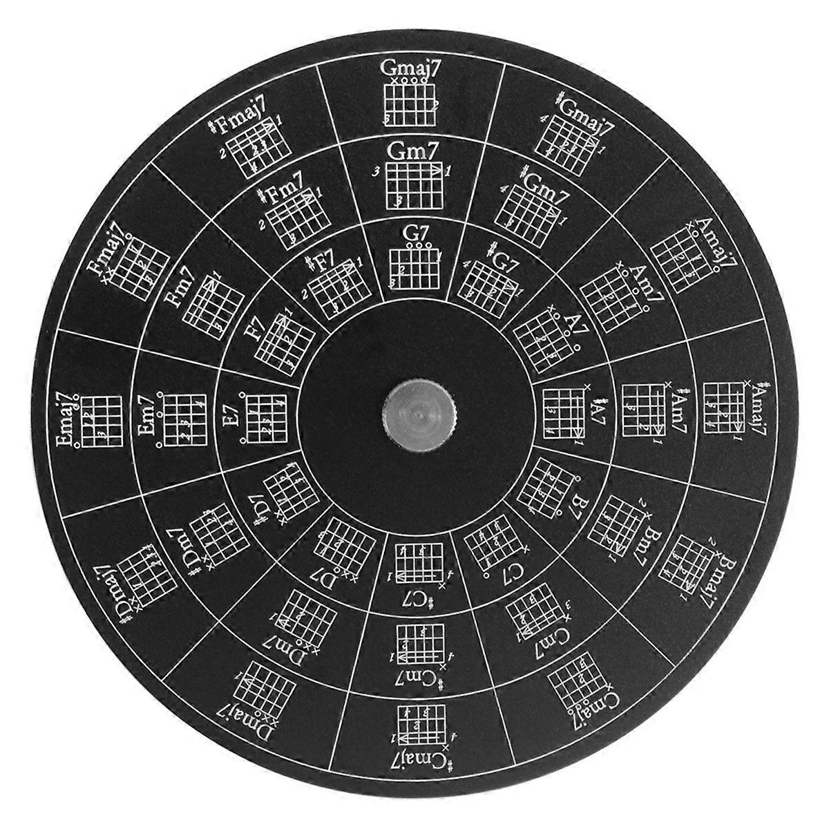Guitar Chord Wheel, Melody Tool Without Base for Learning Guitar Chord Progression Transpose Fingering Practice