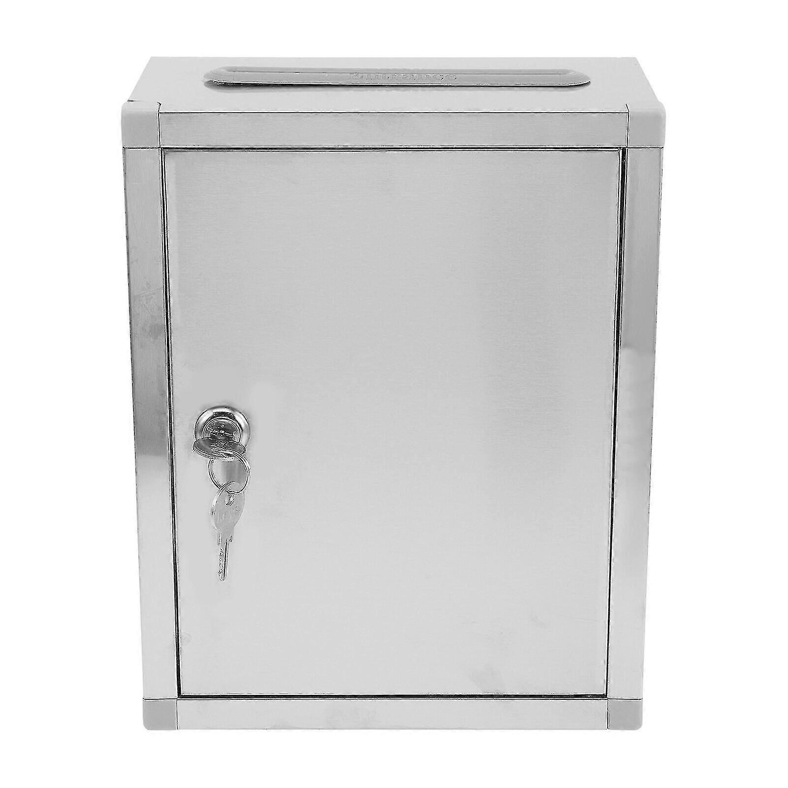Large Safe Deposit Drop Box Secure Box Donation Ballot Box Mail Manager Curbside Donation Box