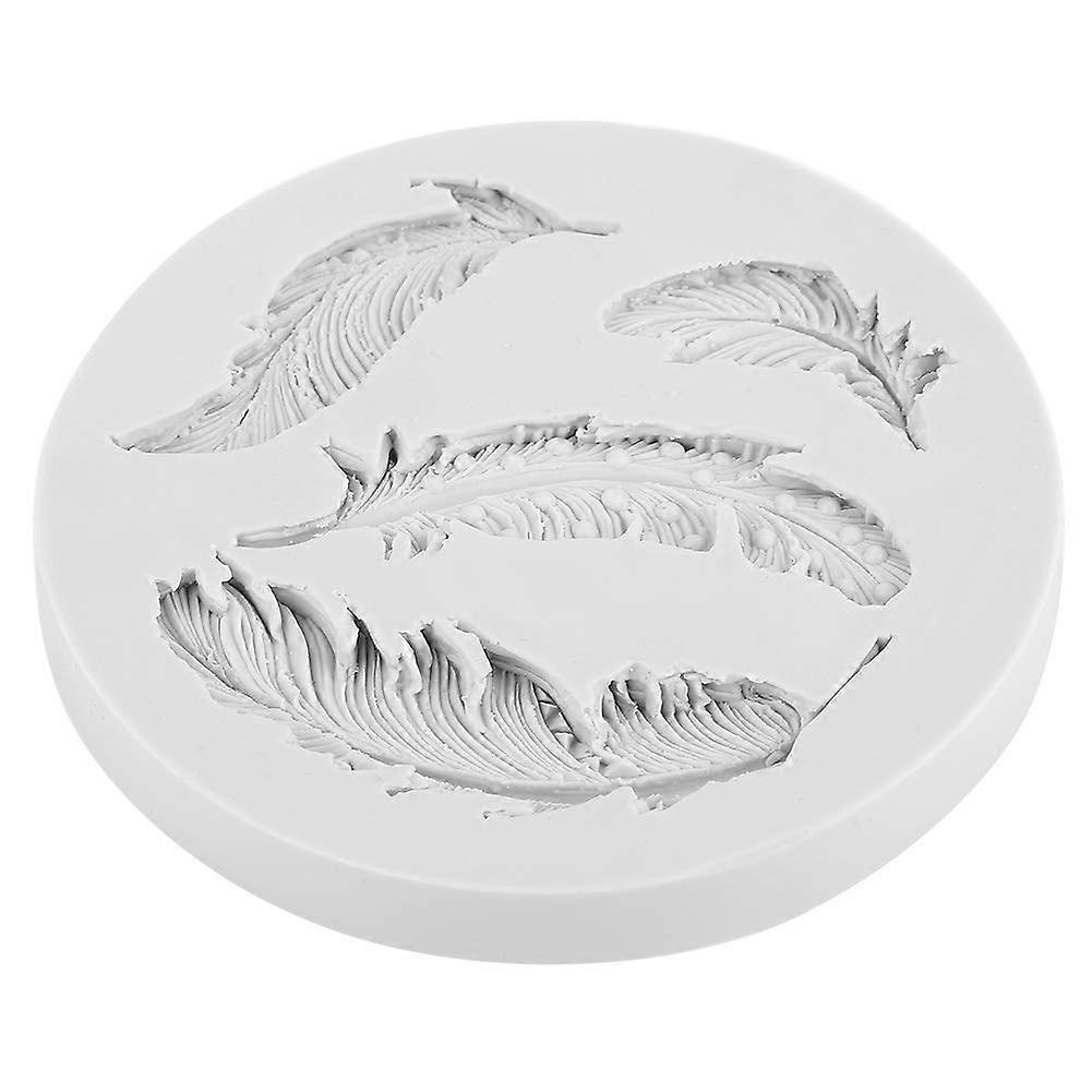 Silicone Candy Molds Feather Shape DIY Fondant Cake Chocolate 3D Mold Tool